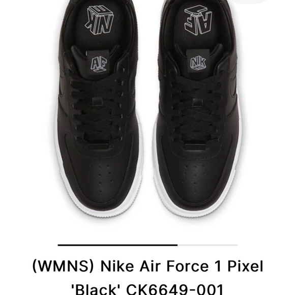 Nike AF1 Pixel leather black - Picture 4 of 13